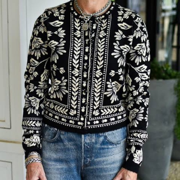 Farm Rio Flower Bloom Knit Cardigan - Picture 5 of 8